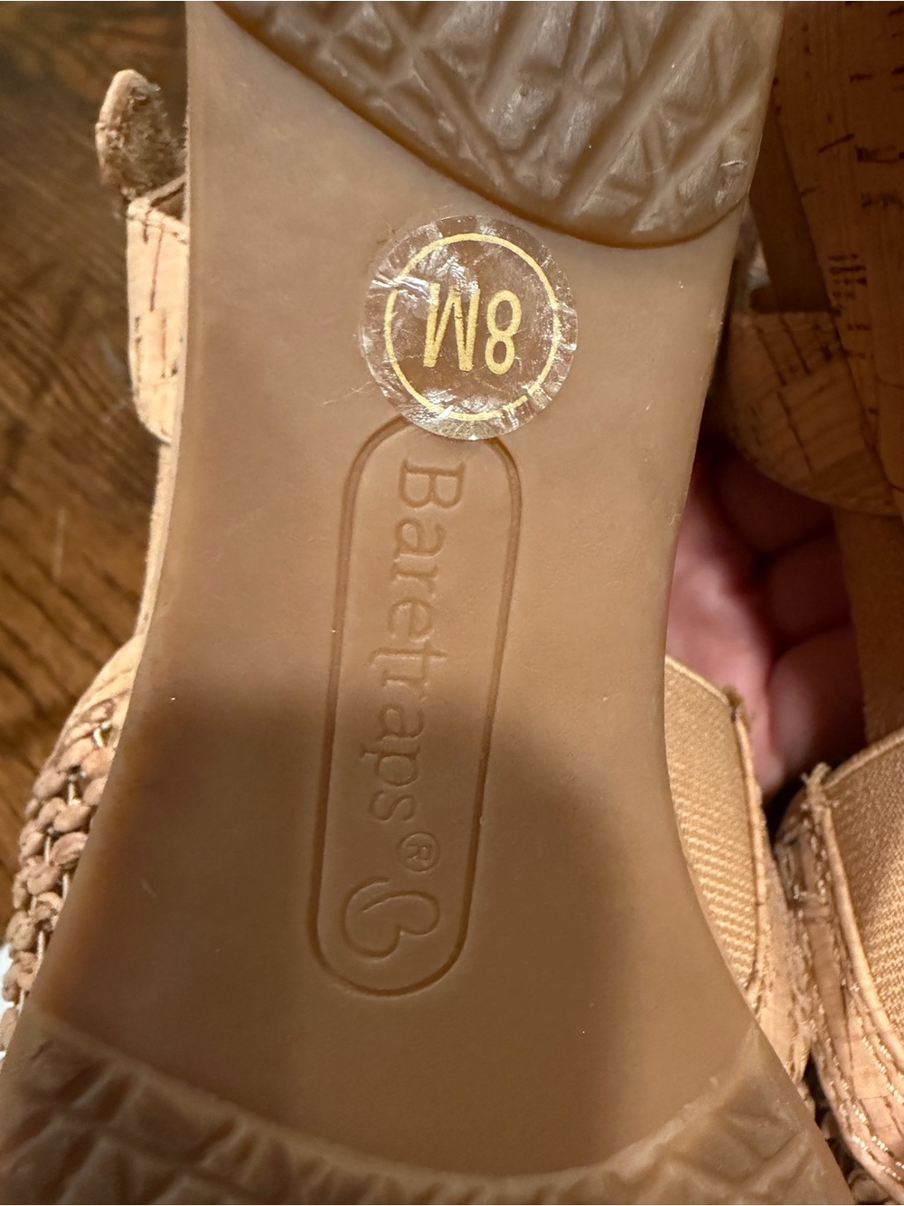 BareTraps Woven Beige Slingback Sandals - Picture 12 of 12